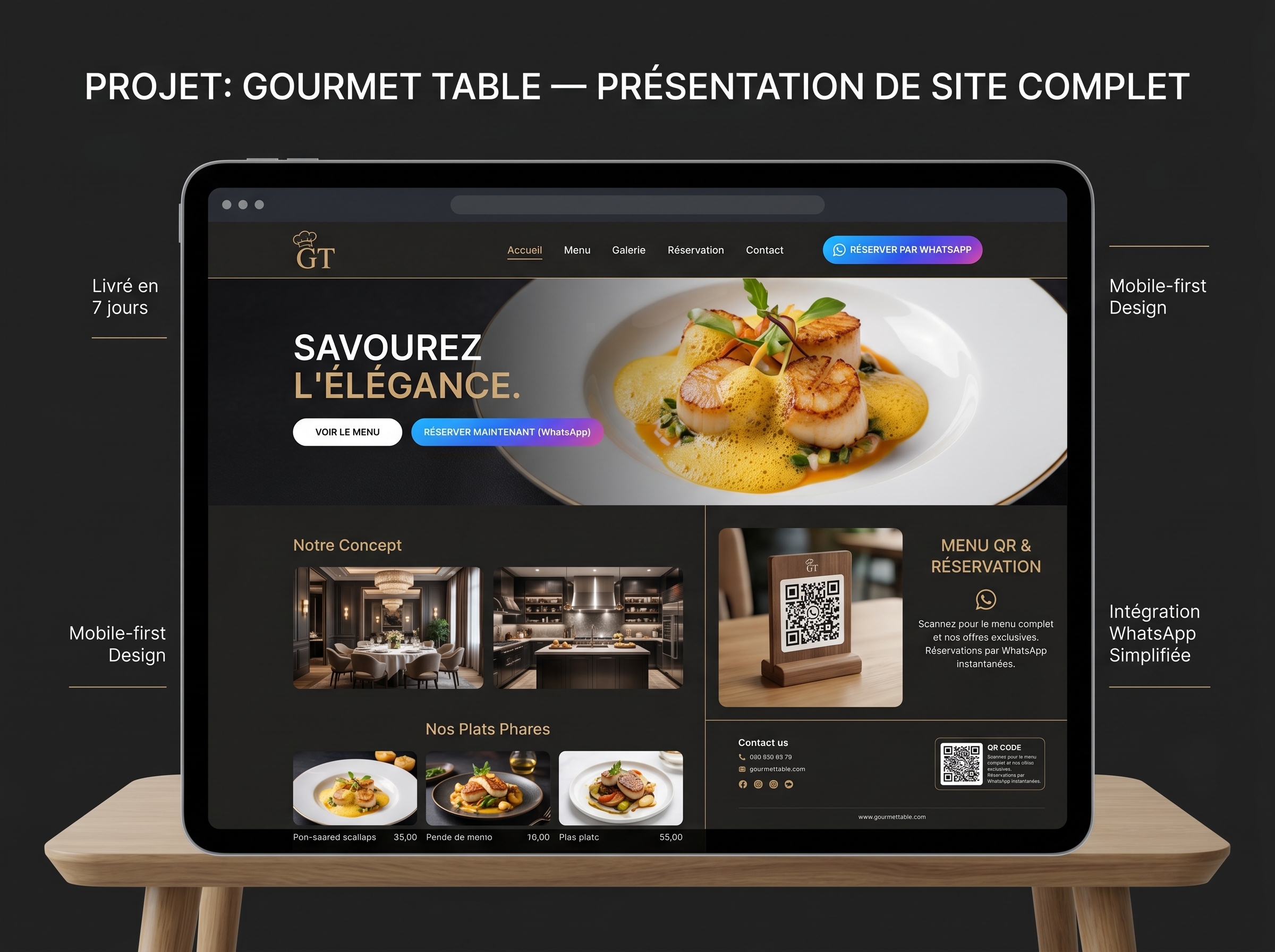 Restaurant — Site complet